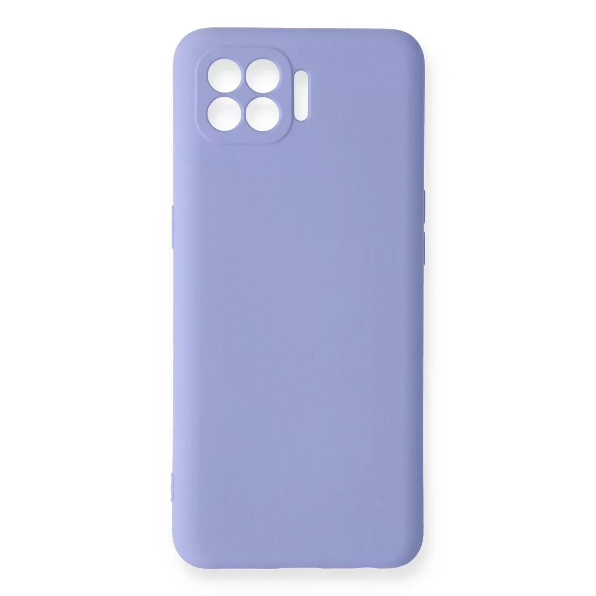 Newface Oppo Reno 4 Lite Kılıf Nano içi Kadife Silikon - Lila
