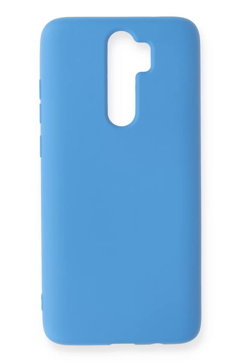 Newface Xiaomi Redmi Note 8 Pro Kılıf Nano içi Kadife Silikon - Mavi