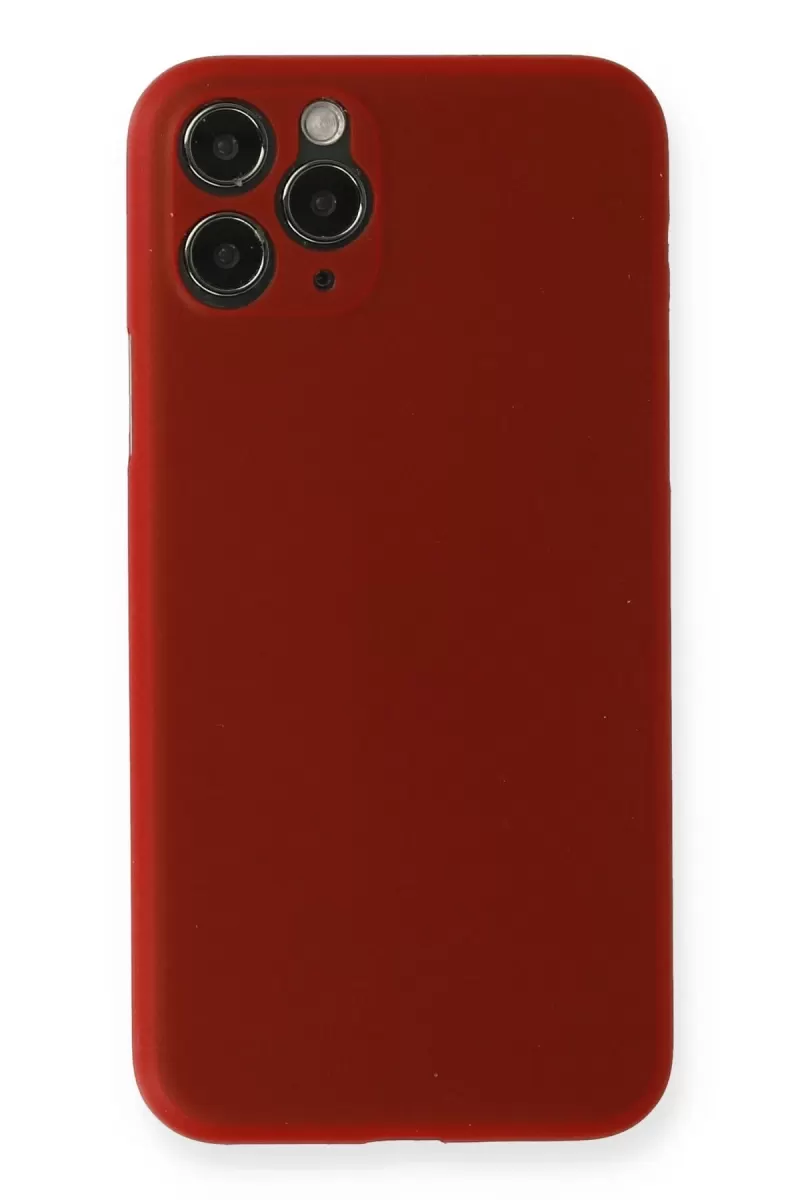 Newface Apple iPhone 11 Pro Max Kılıf PP Ultra İnce Kapak - Kırmızı