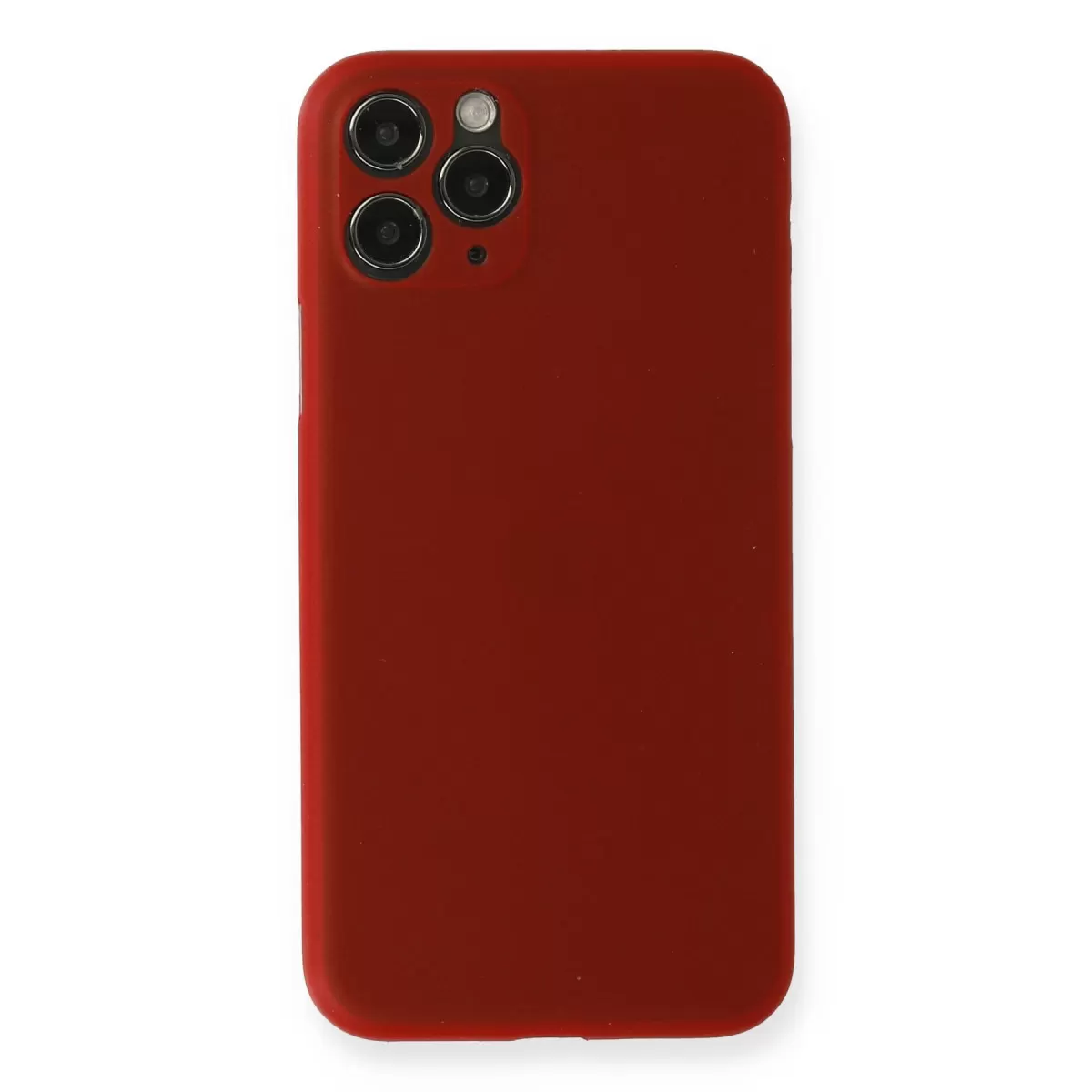 Newface Apple iPhone 11 Pro Max Kılıf PP Ultra İnce Kapak - Kırmızı
