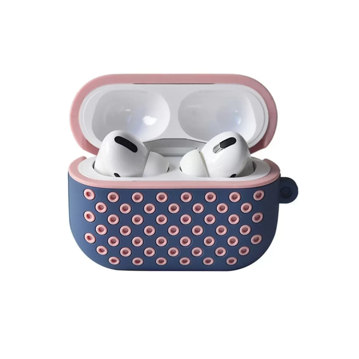 Newface Apple Airpods Pro 2 (2.nesil) Spor Delikli Kılıf - Mavi-Pembe