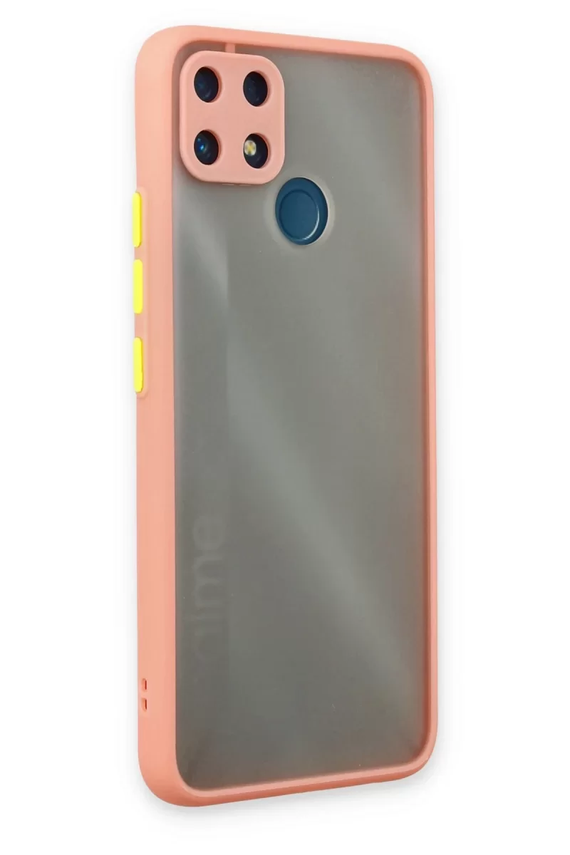 Newface Realme C25 Kılıf Montreal Silikon Kapak - Pembe