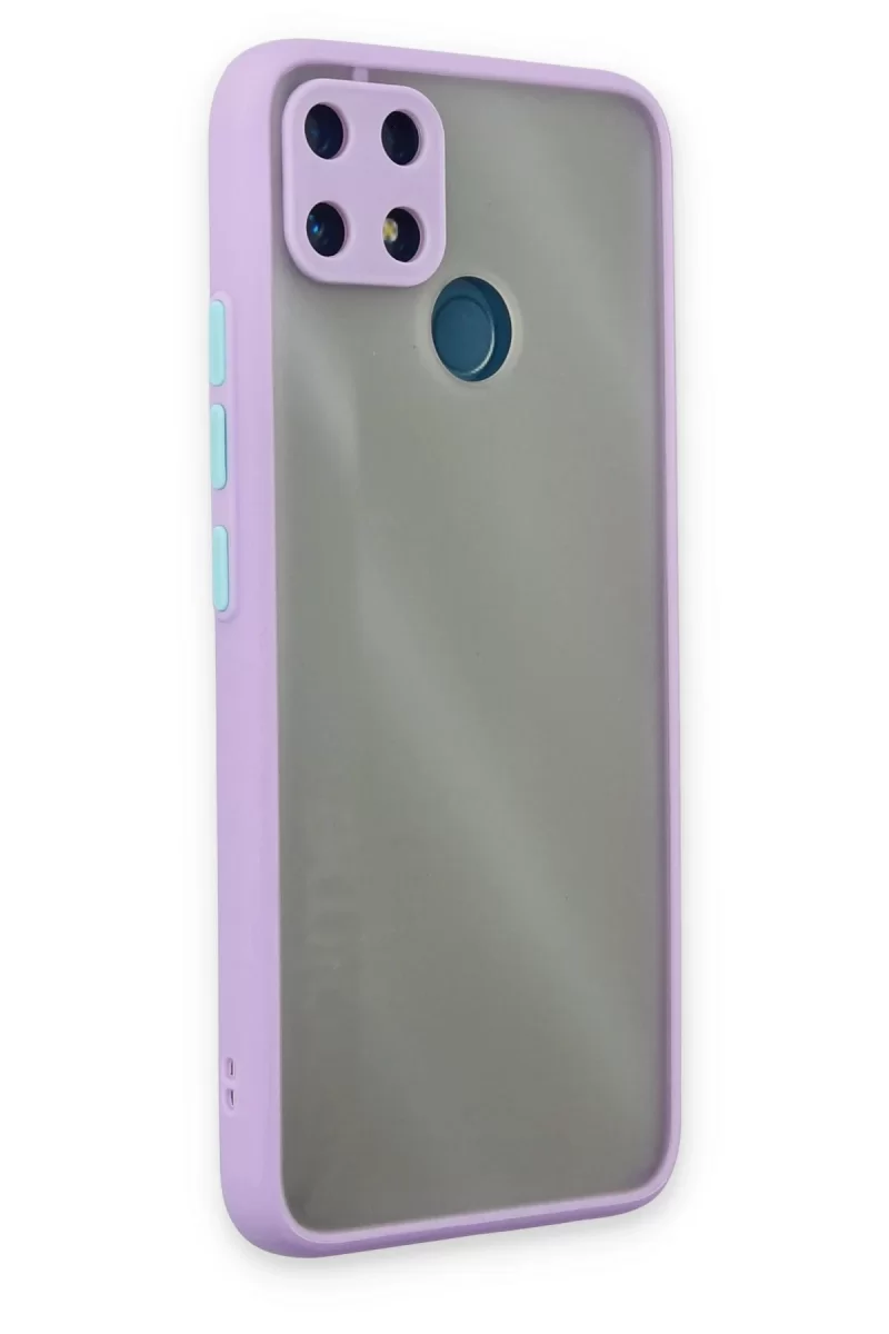 Newface Realme C25 Kılıf Montreal Silikon Kapak - Mor