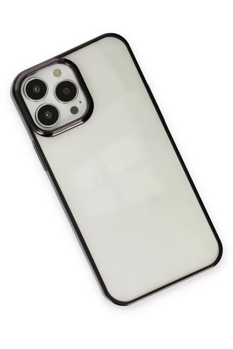 Newface Apple iPhone 13 Pro Kılıf Element Silikon - Siyah