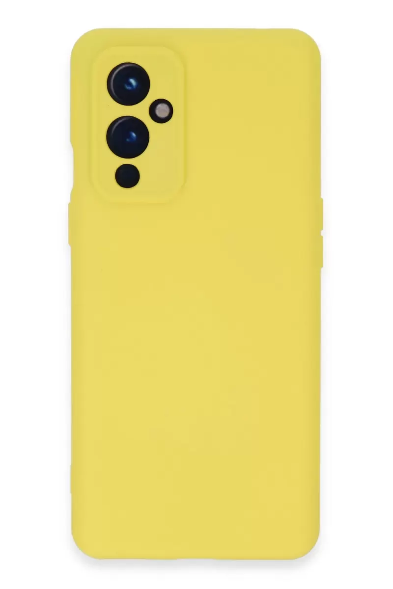 Newface One Plus 9 Kılıf Nano içi Kadife Silikon - Sarı