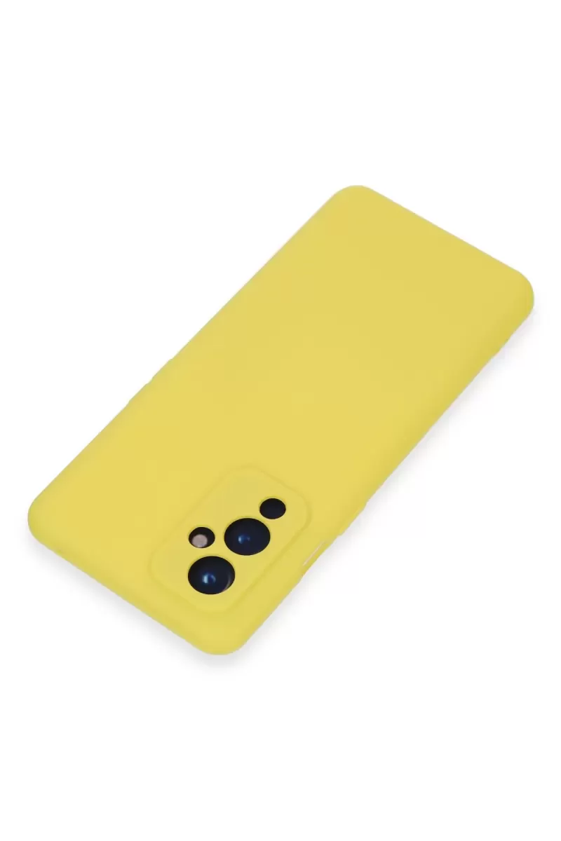 Newface One Plus 9 Kılıf Nano içi Kadife Silikon - Sarı