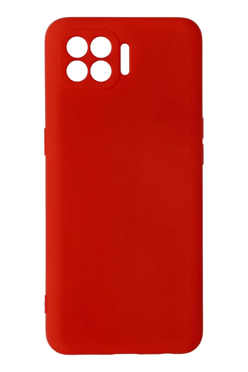 Newface Oppo Reno 4 Lite Kılıf Nano içi Kadife Silikon - Kırmızı
