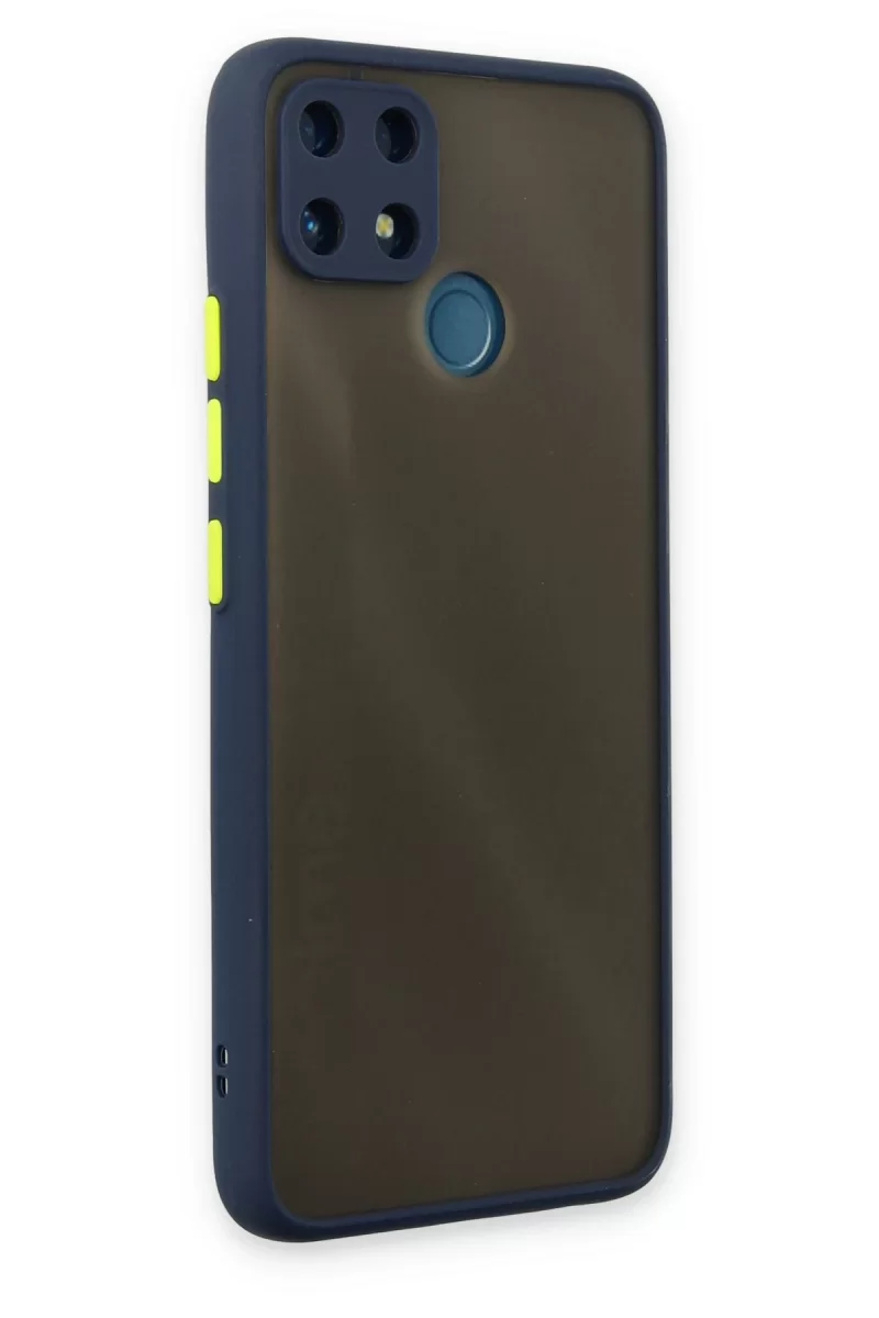 Newface Realme C25 Kılıf Montreal Silikon Kapak - Lacivert
