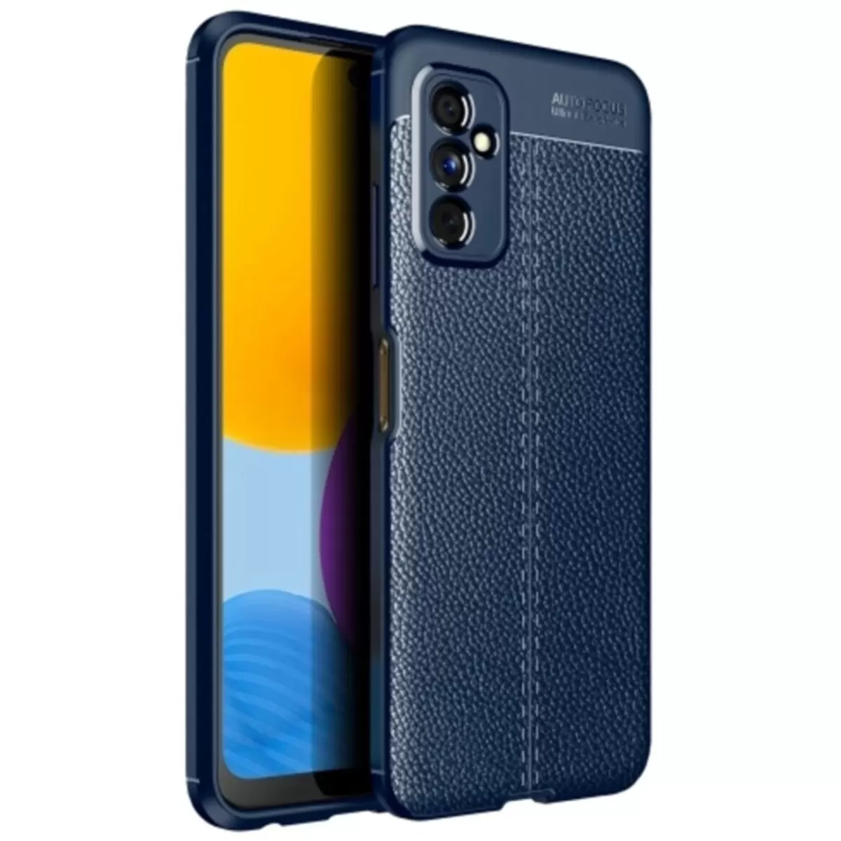 Newface Samsung Galaxy M52 5G Kılıf Auto Focus Kapak - Lacivert