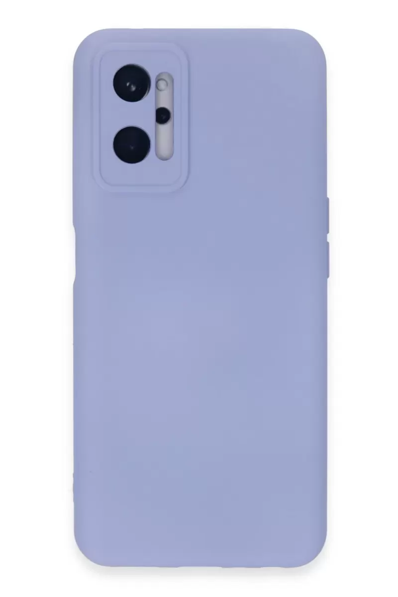 Newface Realme 9i 4G Kılıf Nano içi Kadife Silikon - Lila