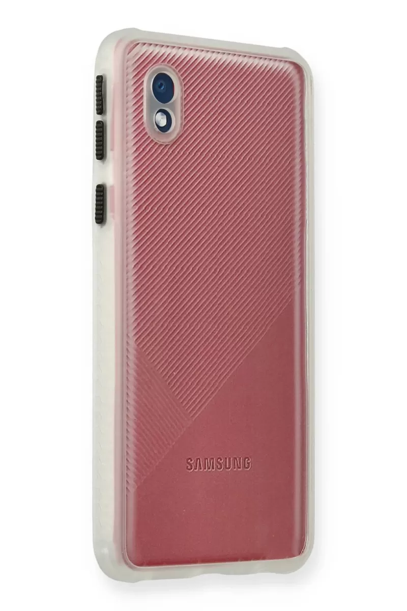 Newface Samsung Galaxy A01 Core Kılıf Miami Şeffaf Silikon - Şeffaf