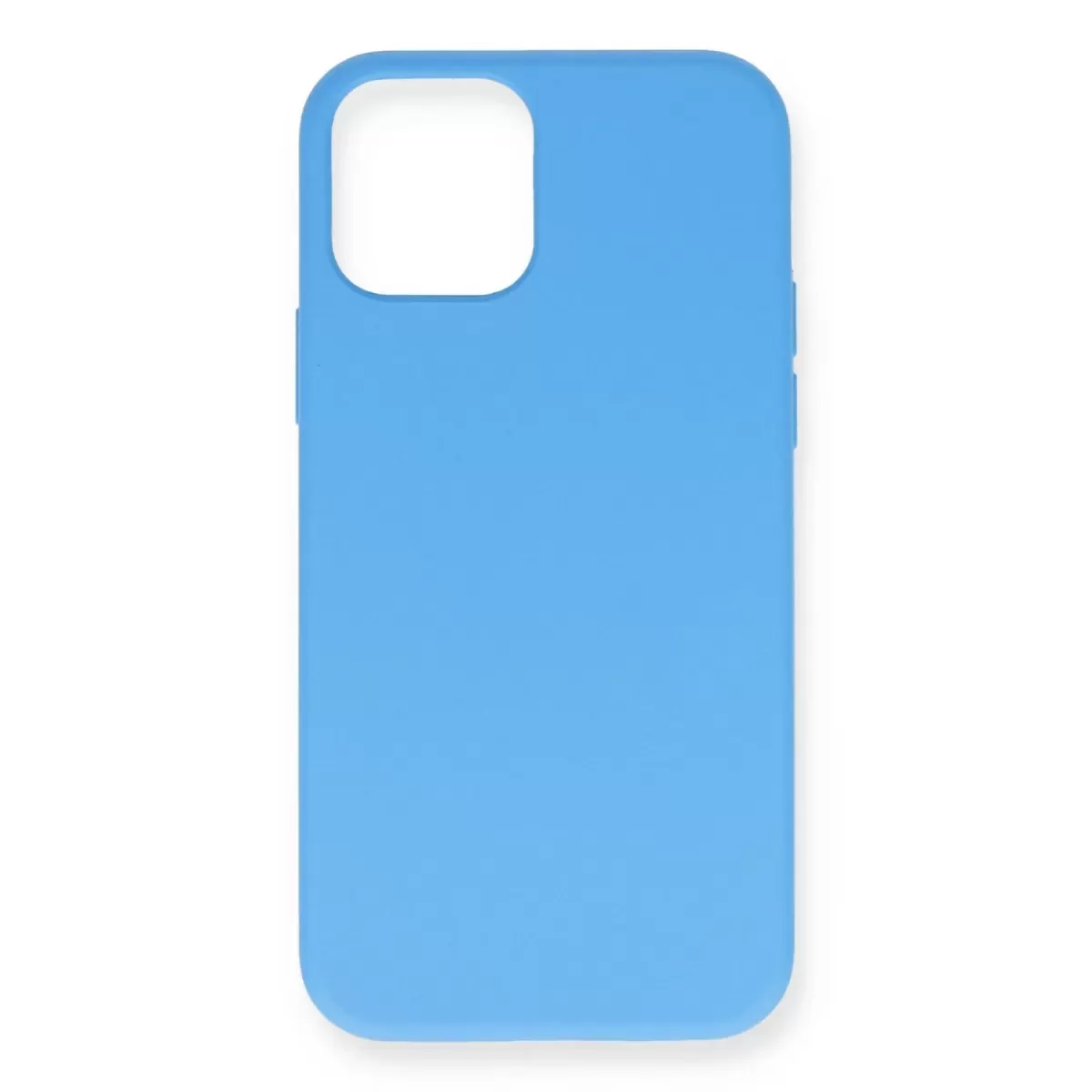Newface Apple iPhone 12 Mini Kılıf Nano içi Kadife Silikon - Mavi