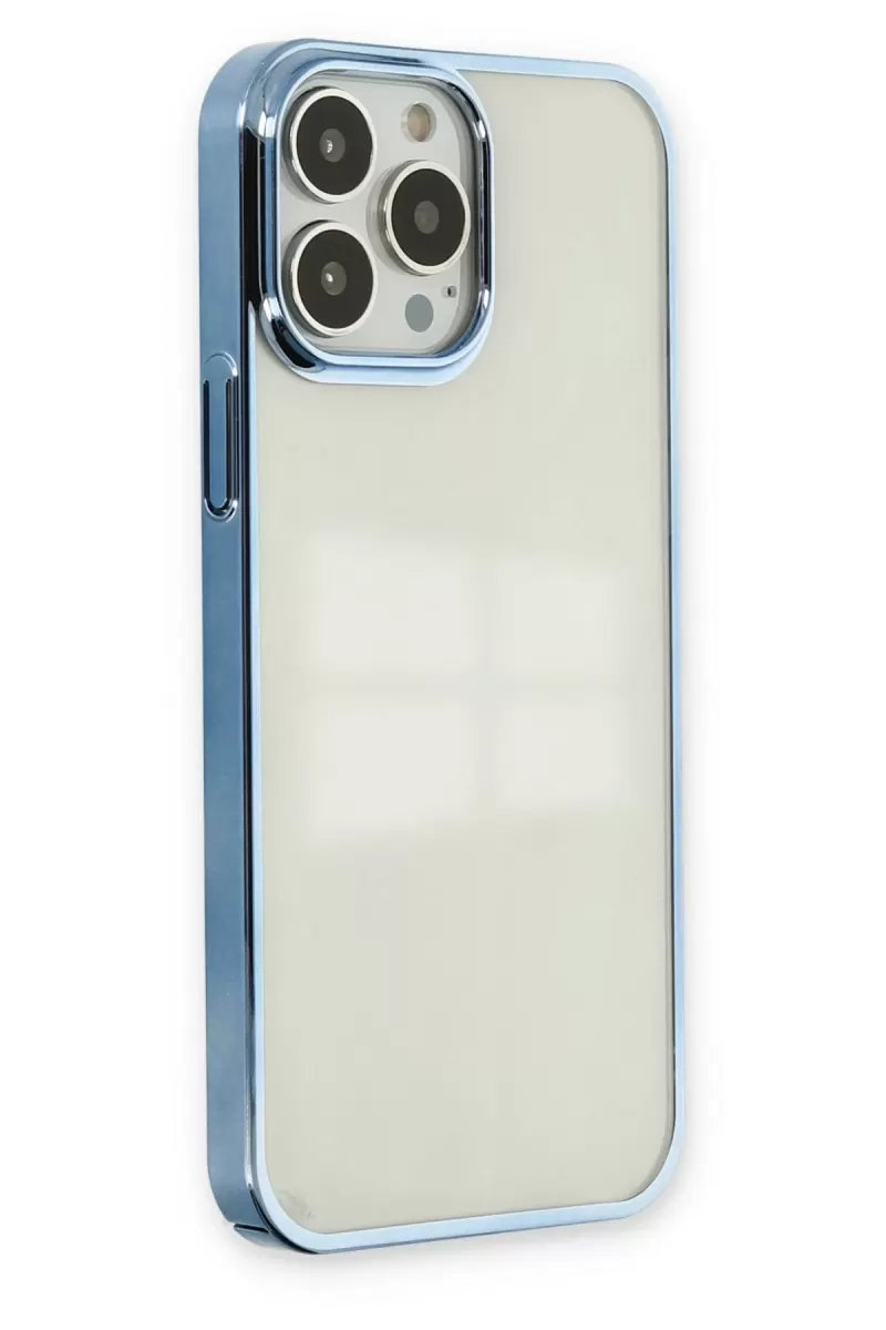 Newface Apple iPhone 13 Pro Kılıf Element Silikon - Sky Blue