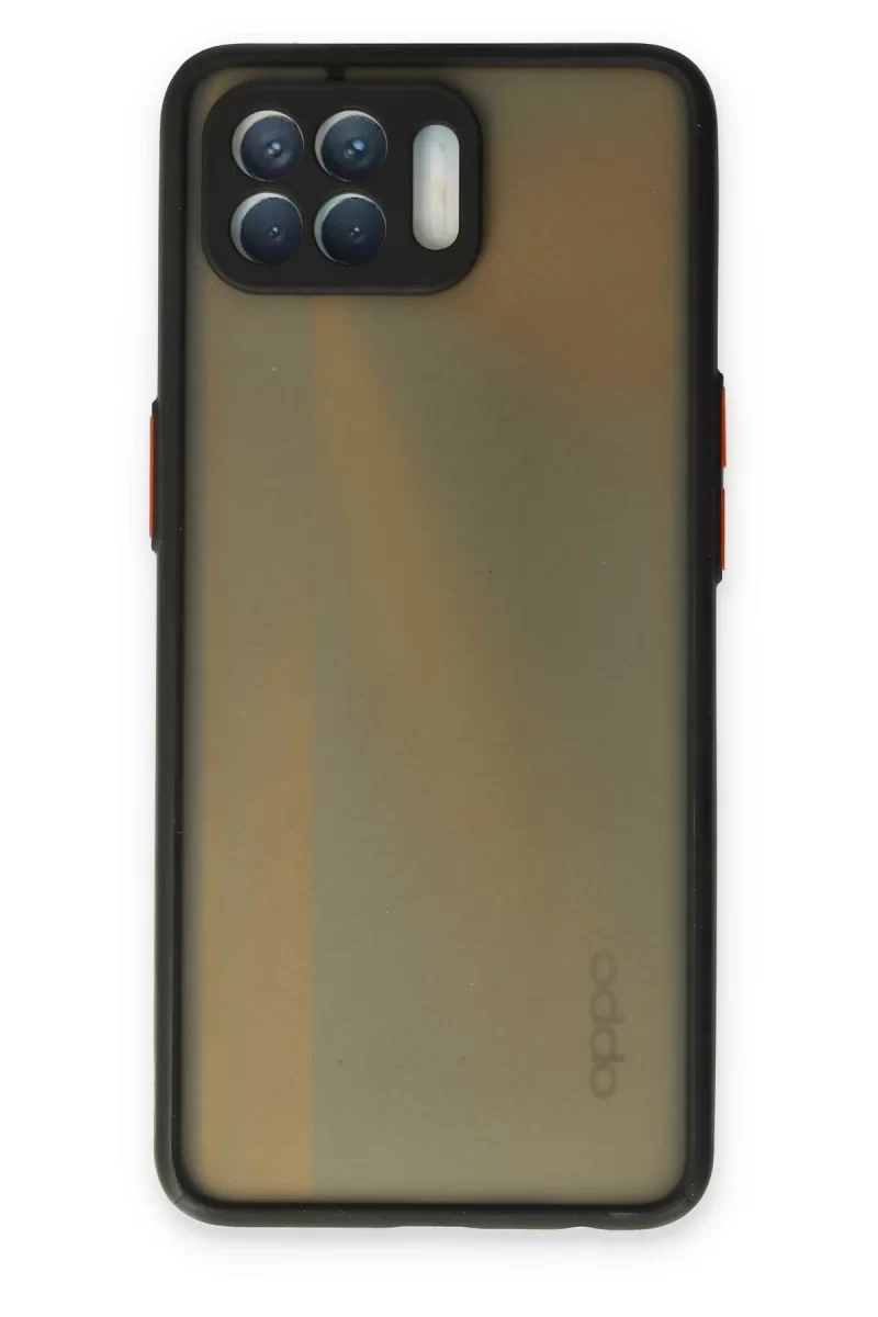 Newface Oppo Reno 4 Lite Kılıf Montreal Silikon Kapak - Siyah