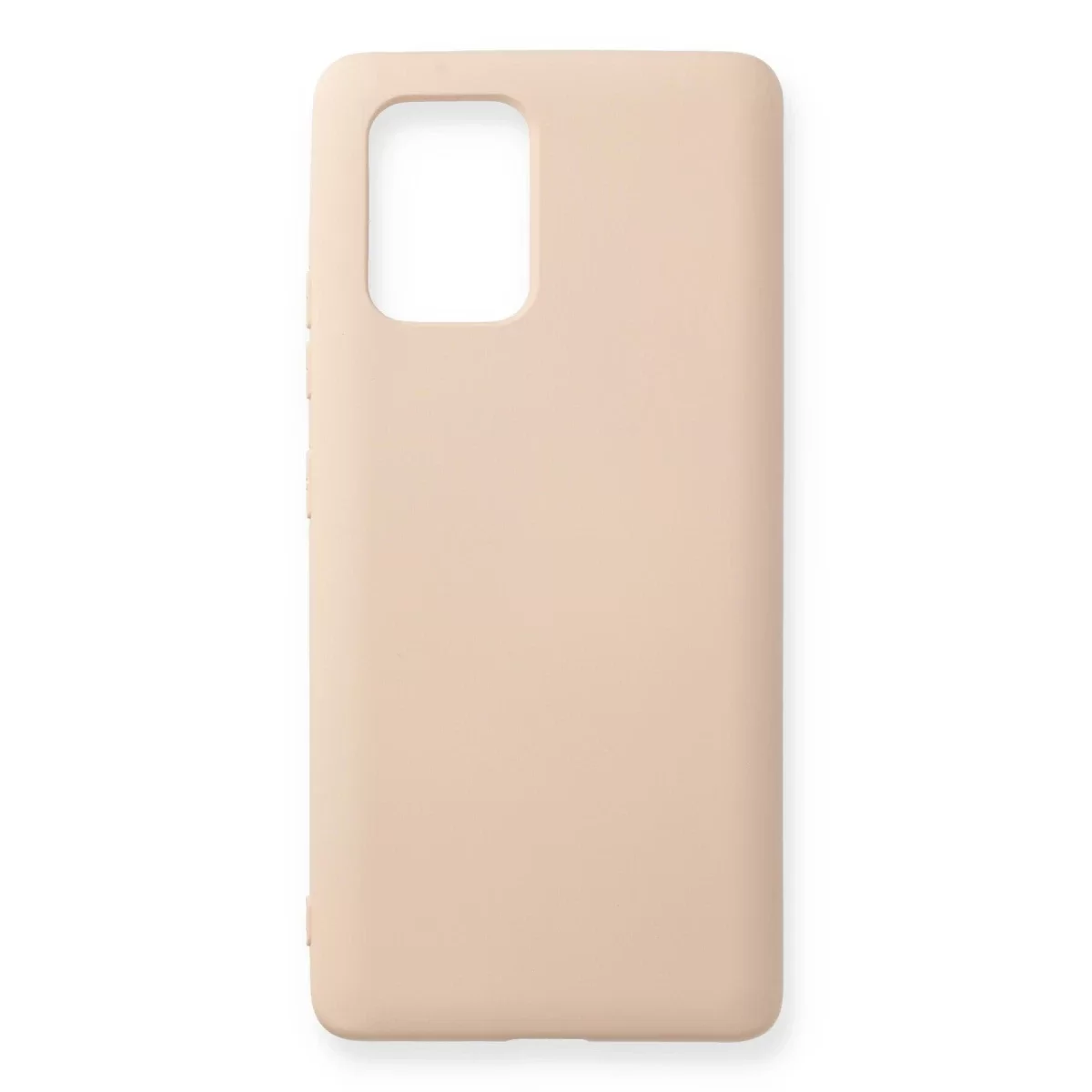 Newface Samsung Galaxy A91 / S10 Lite Kılıf Nano içi Kadife Silikon - Pudra