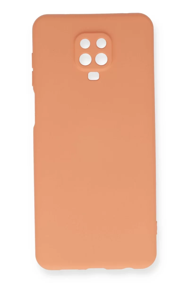 Newface Xiaomi Redmi Note 9 Pro Kılıf Nano içi Kadife Silikon - Turuncu