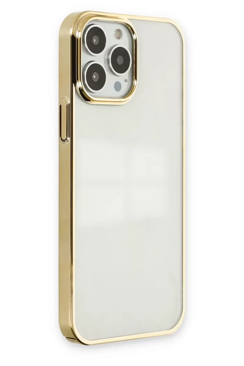 Newface Apple iPhone 13 Pro Kılıf Element Silikon - Gold