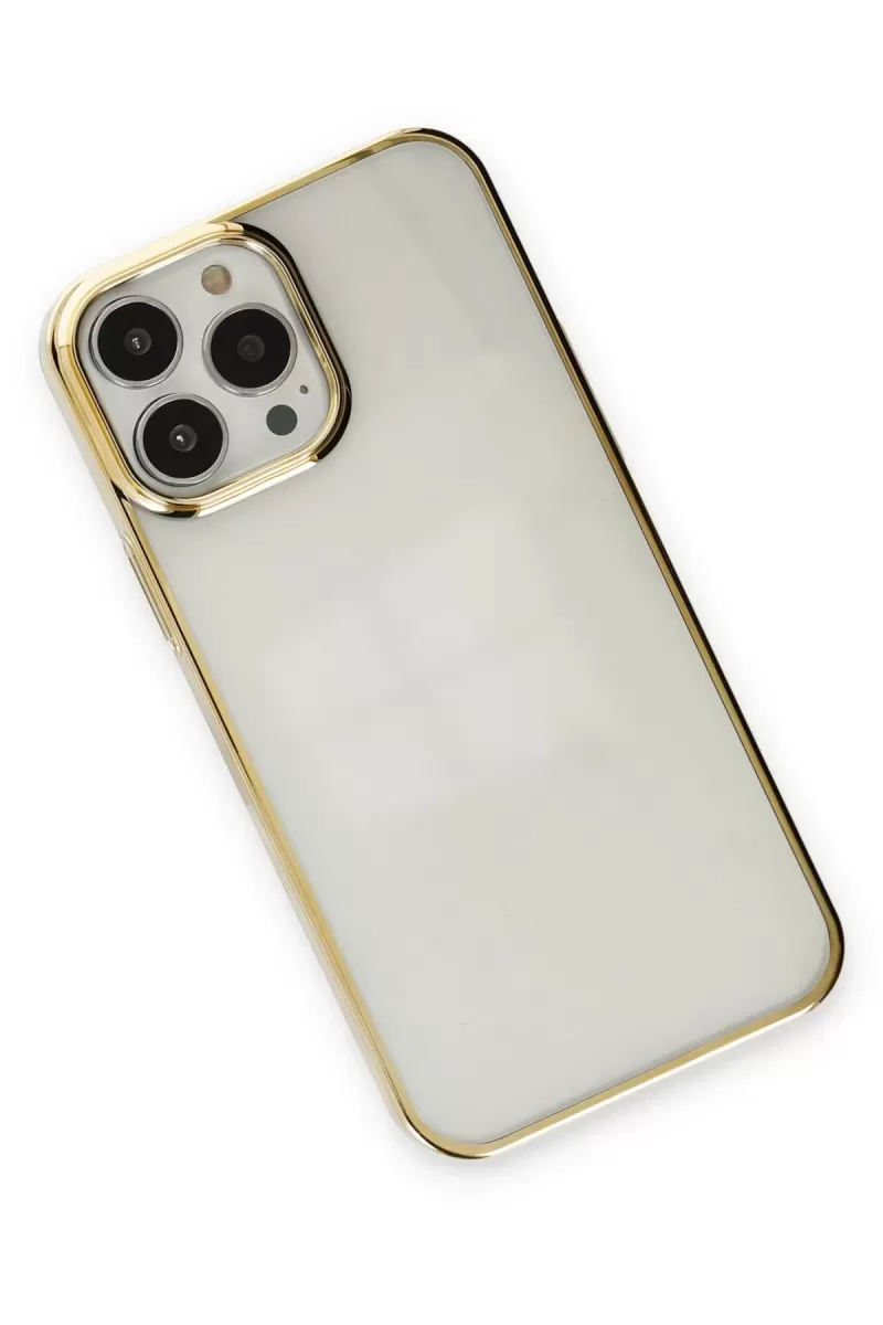 Newface Apple iPhone 13 Pro Kılıf Element Silikon - Gold