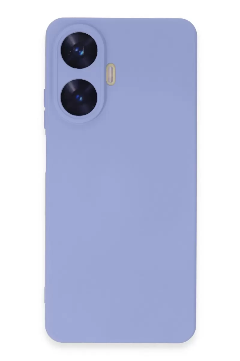 Newface Realme C55 Kılıf Nano içi Kadife Silikon - Lila