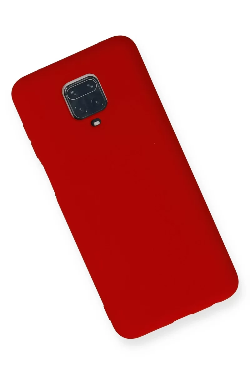 Newface Xiaomi Redmi Note 9 Pro Kılıf Nano içi Kadife Silikon - Kırmızı