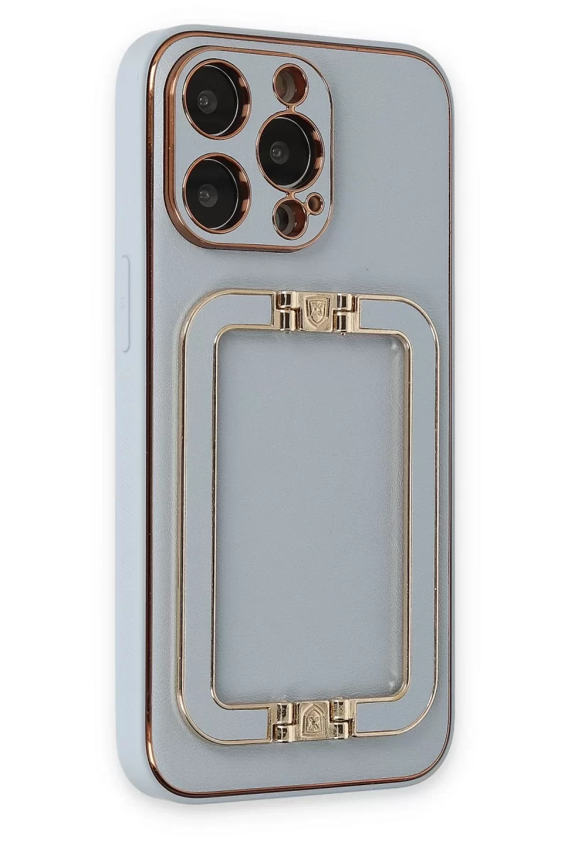 Newface Apple iPhone 13 Pro Max Kılıf Coco Elit Kapak - Turkuaz