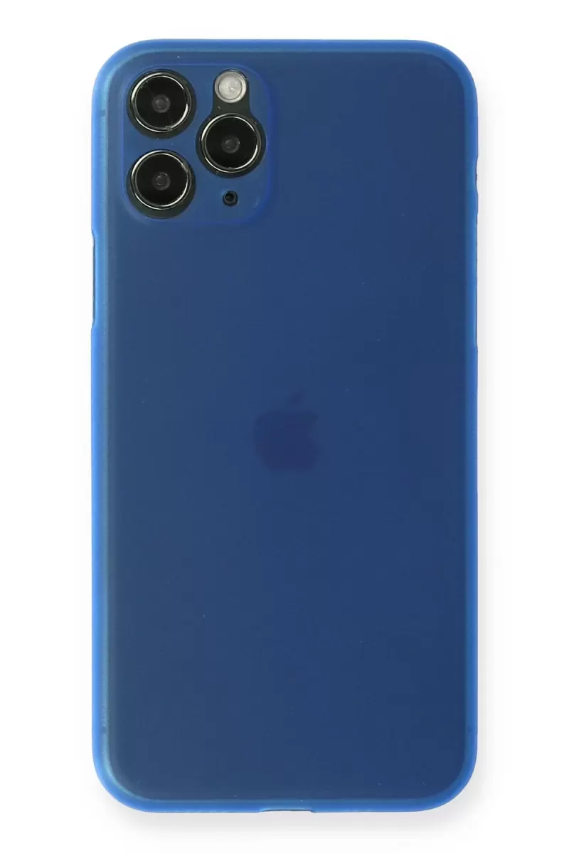 Newface Apple iPhone 11 Pro Kılıf PP Ultra İnce Kapak - Mavi