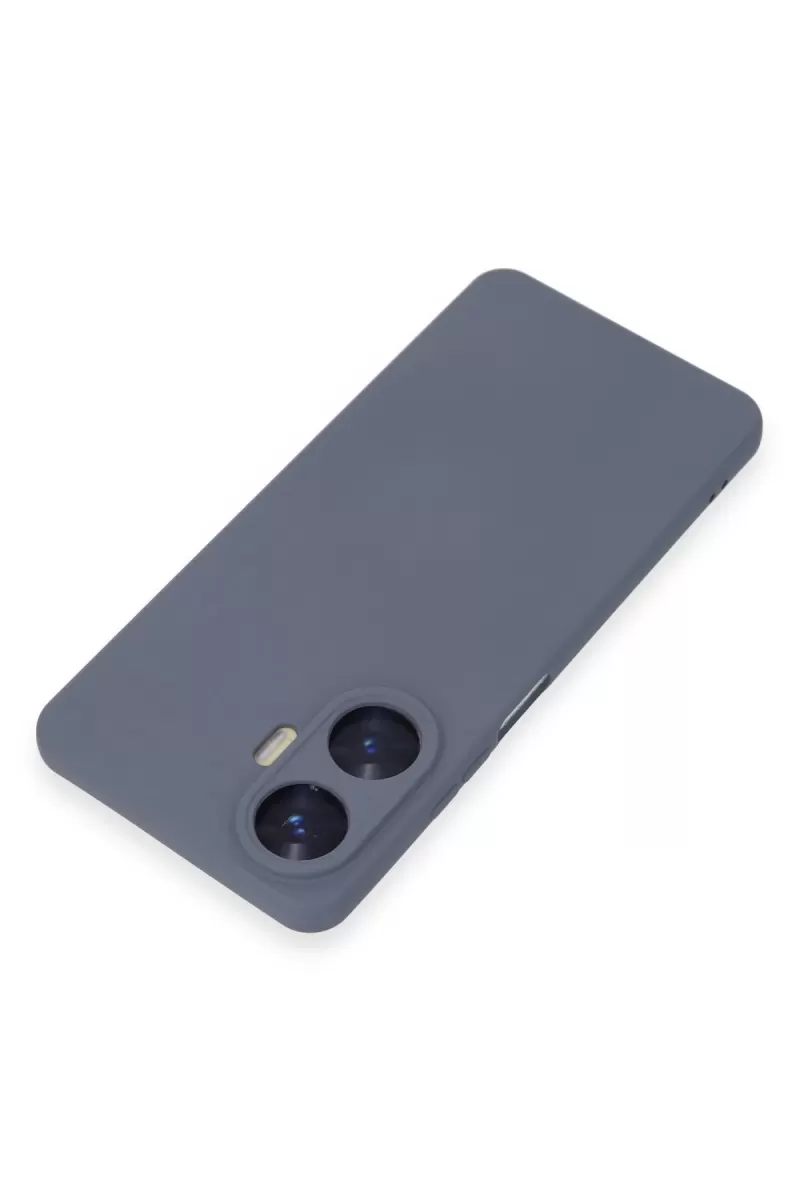 Newface Realme C55 Kılıf Nano içi Kadife Silikon - Gri
