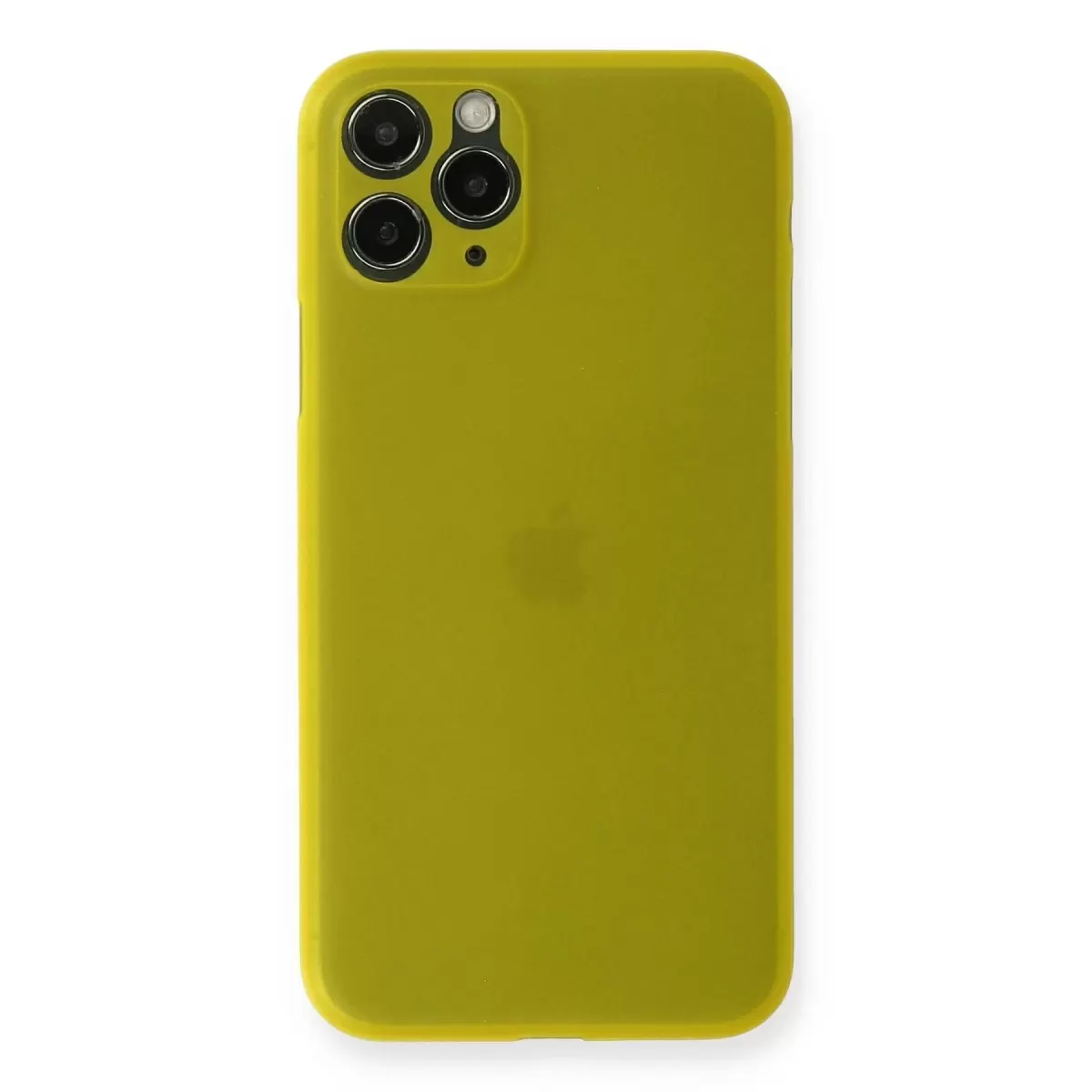 Newface Apple iPhone 11 Pro Kılıf PP Ultra İnce Kapak - Sarı