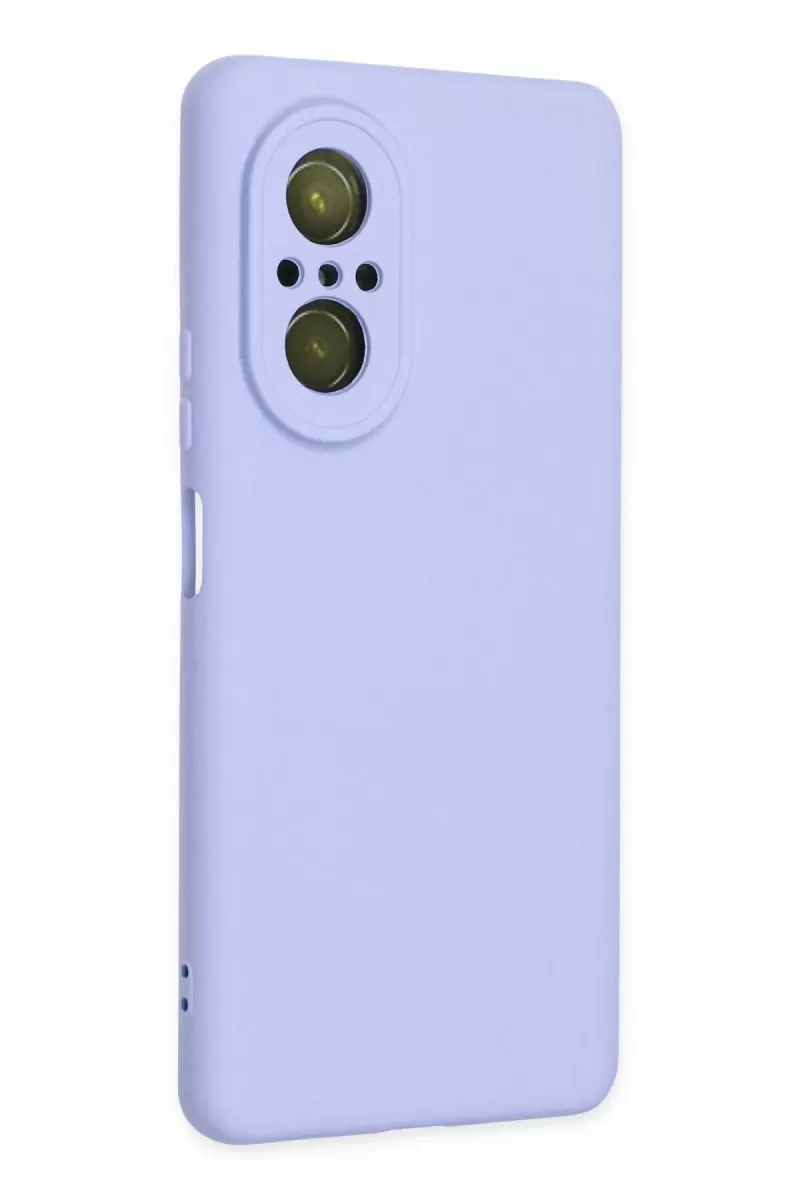 Newface Huawei Nova 9 SE Kılıf Nano içi Kadife Silikon - Lila