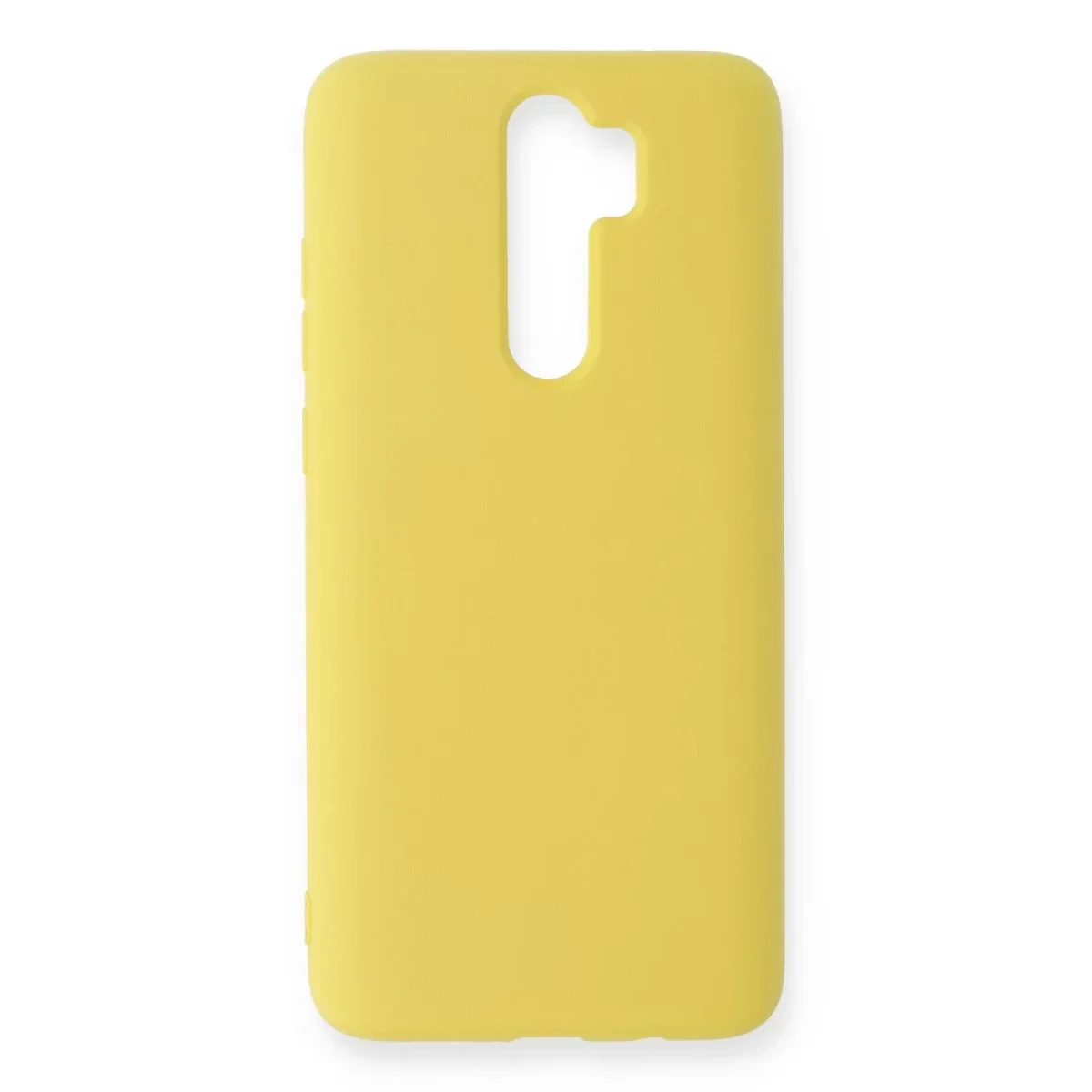 Newface Xiaomi Redmi Note 8 Pro Kılıf Nano içi Kadife Silikon - Sarı