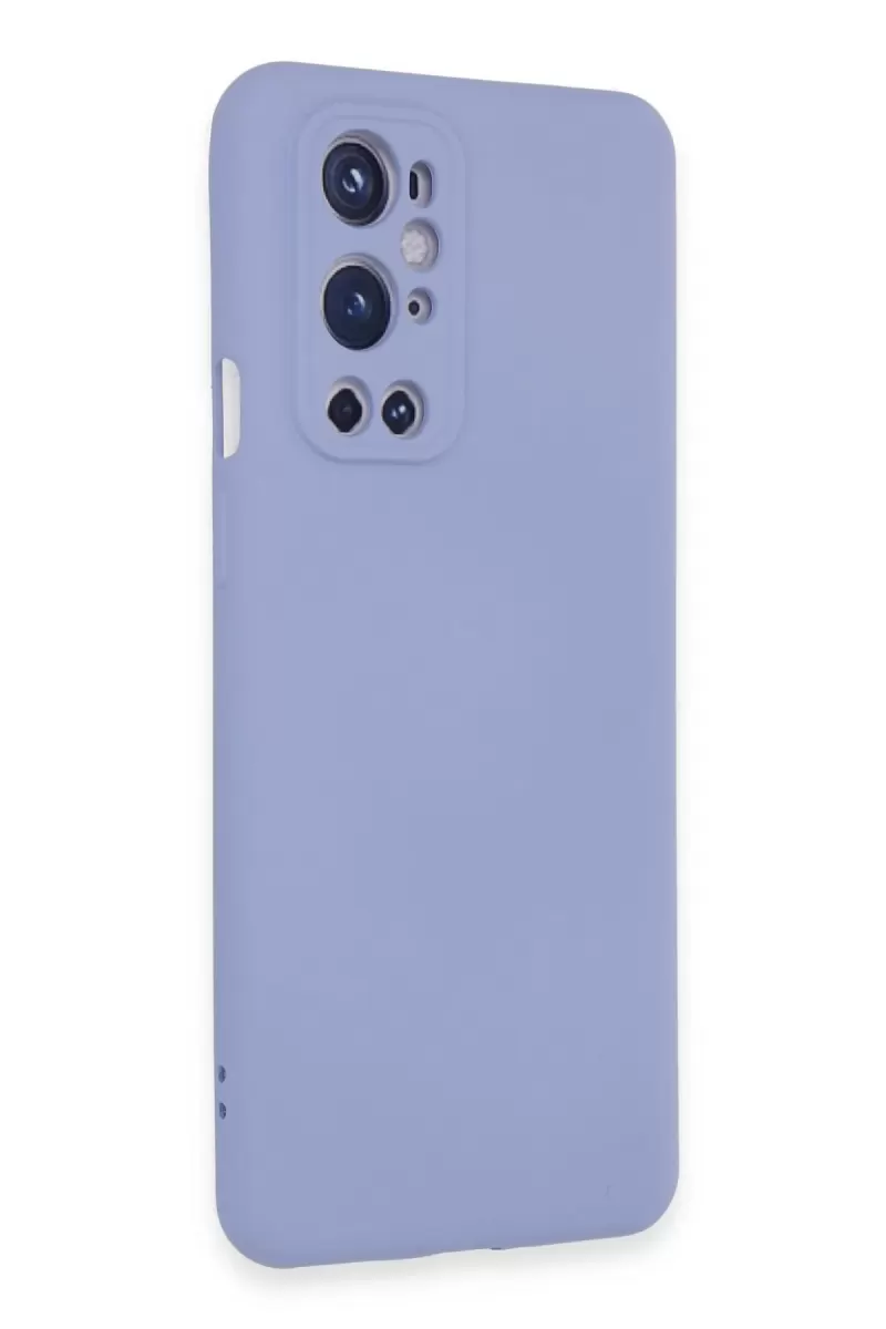 Newface One Plus 9 Pro Kılıf Nano içi Kadife Silikon - Mavi