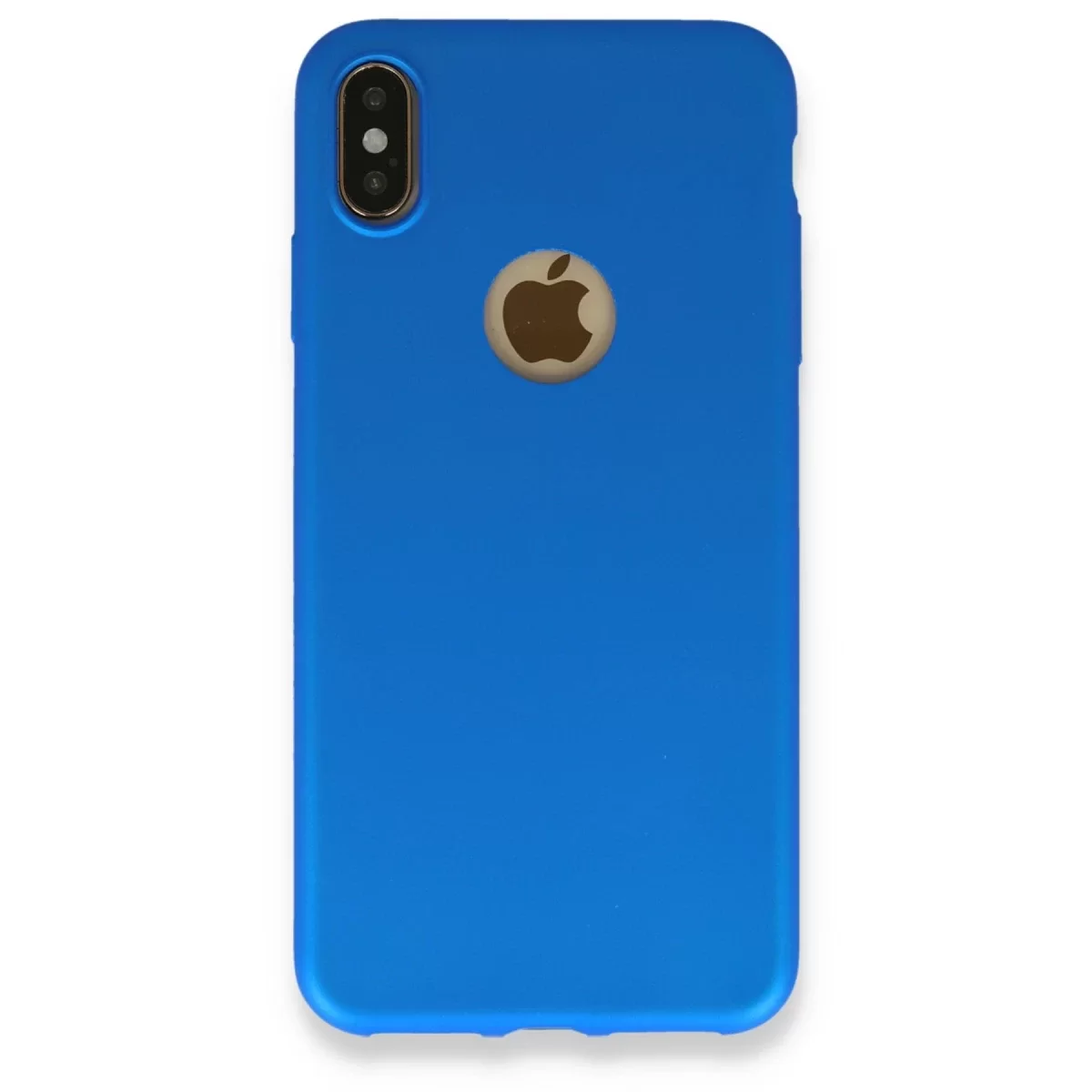 Newface Apple iPhone XS Max Kılıf First Silikon - Mavi