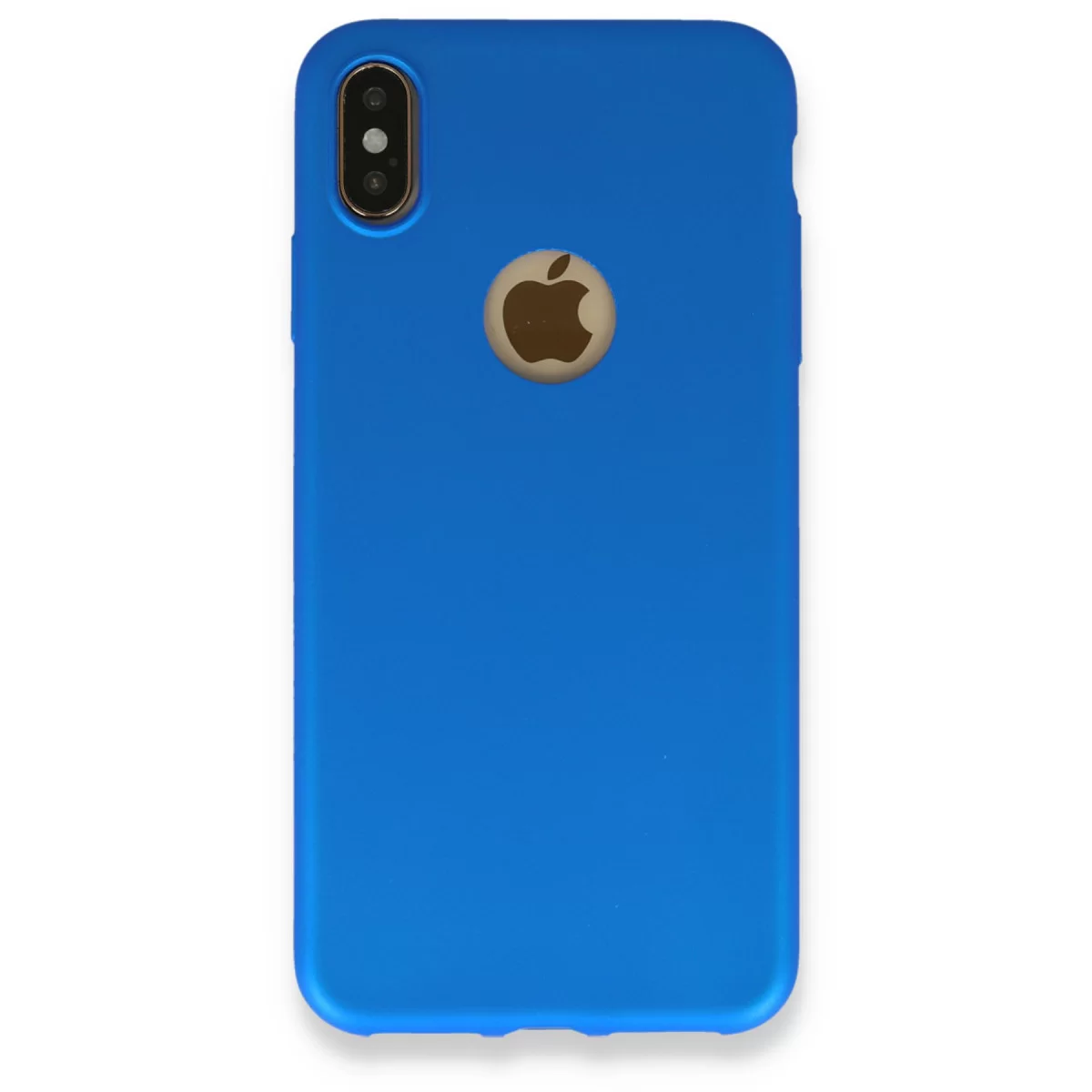Newface Apple iPhone XS Max Kılıf First Silikon - Mavi
