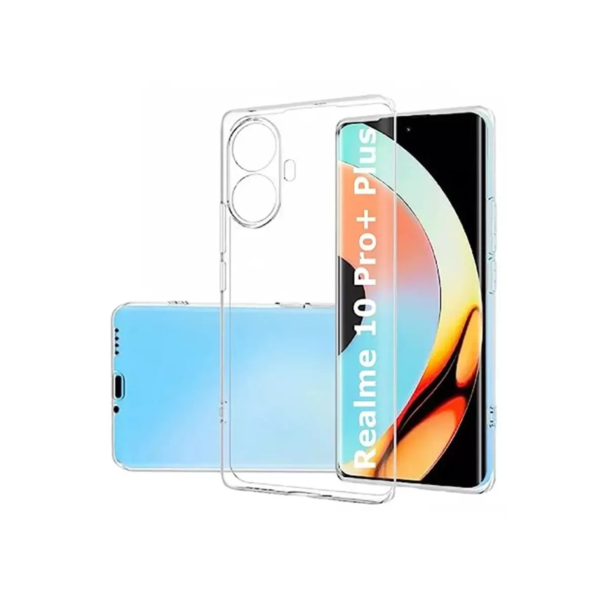 Newface Realme 10 Pro Plus 5G Kılıf Lüx Şeffaf Silikon