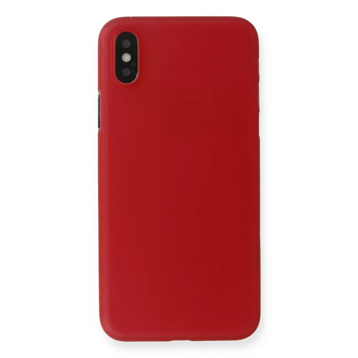 Newface Apple iPhone X Kılıf PP Ultra İnce Kapak - Kırmızı