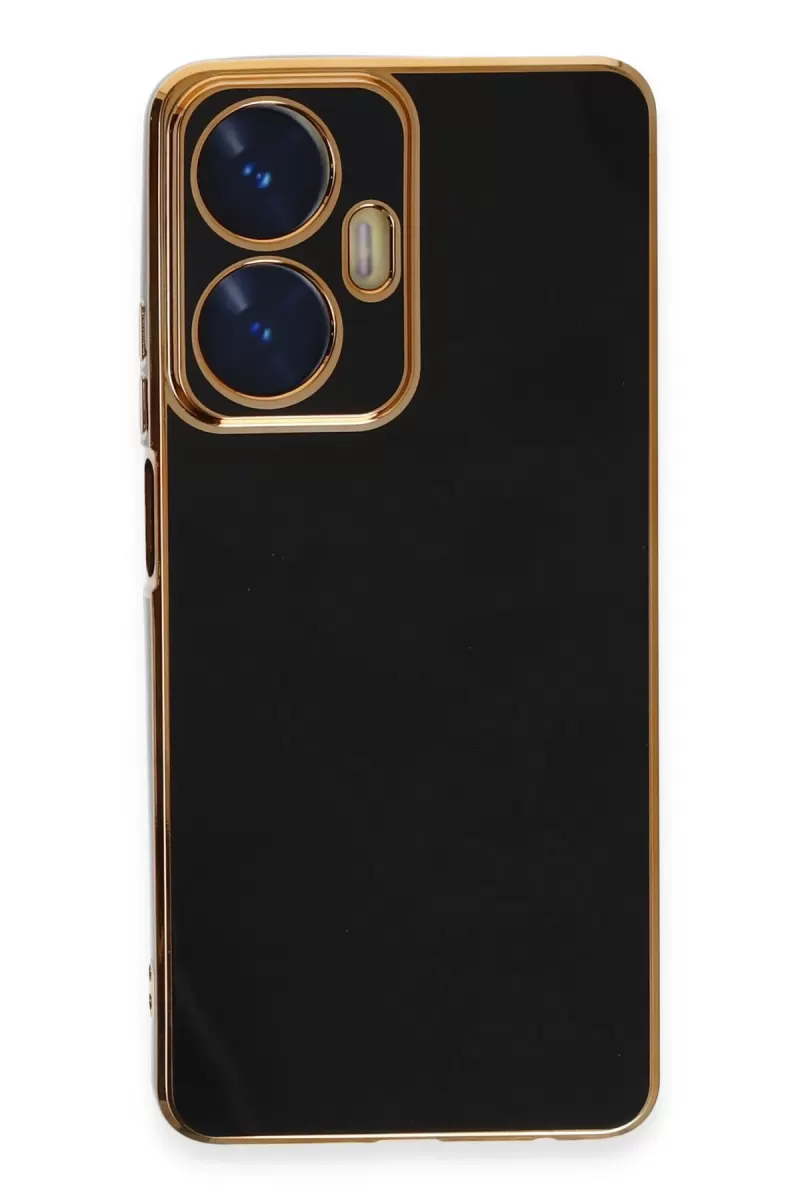 Newface Realme C55 Kılıf Volet Silikon - Siyah