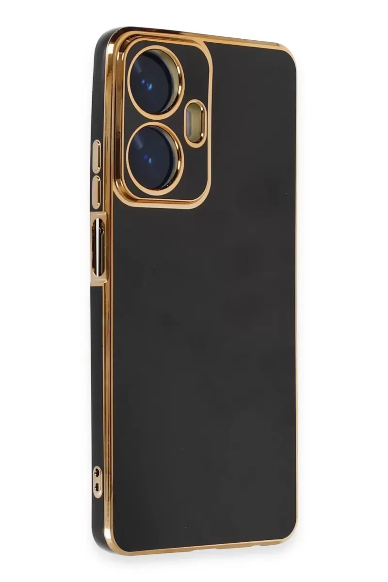 Newface Realme C55 Kılıf Volet Silikon - Siyah