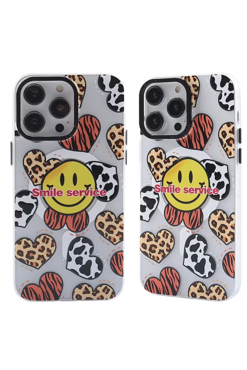 Newface Apple iPhone 13 Pro Max Kılıf Apollo Magneticsafe Desenli Kapak - Apollo Şeffaf - 2