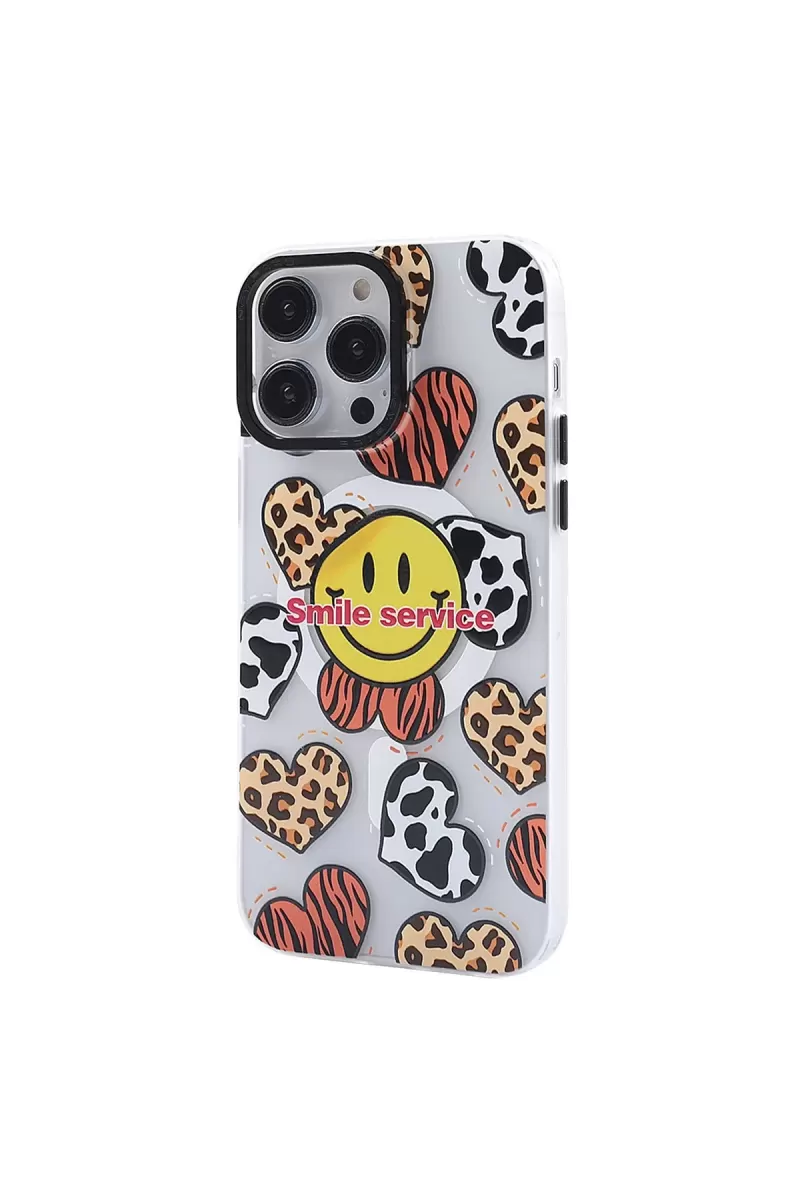 Newface Apple iPhone 13 Pro Max Kılıf Apollo Magneticsafe Desenli Kapak - Apollo Şeffaf - 2