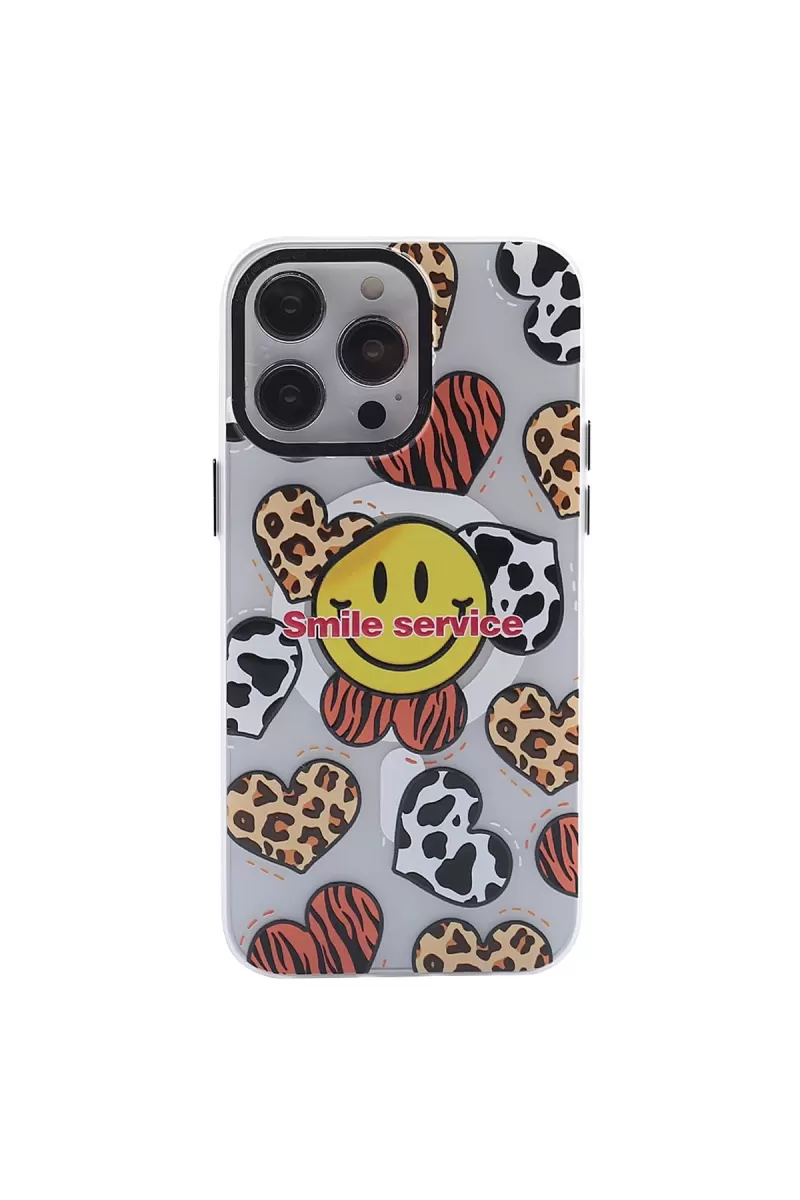 Newface Apple iPhone 13 Pro Max Kılıf Apollo Magneticsafe Desenli Kapak - Apollo Şeffaf - 2