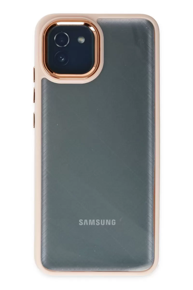 Newface Samsung Galaxy A03 Kılıf Dora Kapak - Pudra
