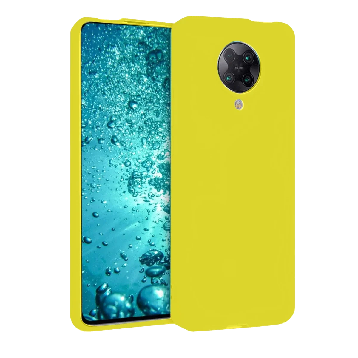 Newface Xiaomi Redmi K30 Pro Kılıf Nano içi Kadife Silikon - Sarı