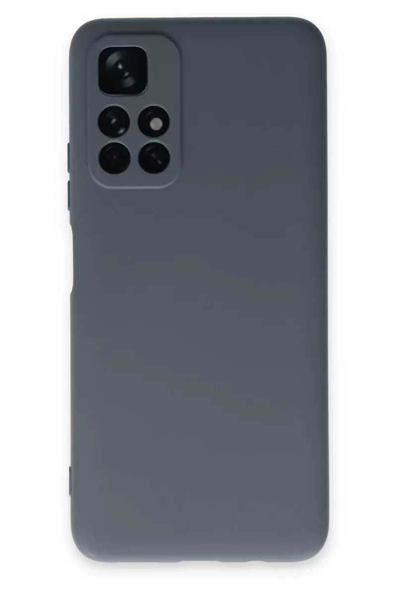 Newface Xiaomi Redmi Note 11T Kılıf Nano içi Kadife Silikon - Gri