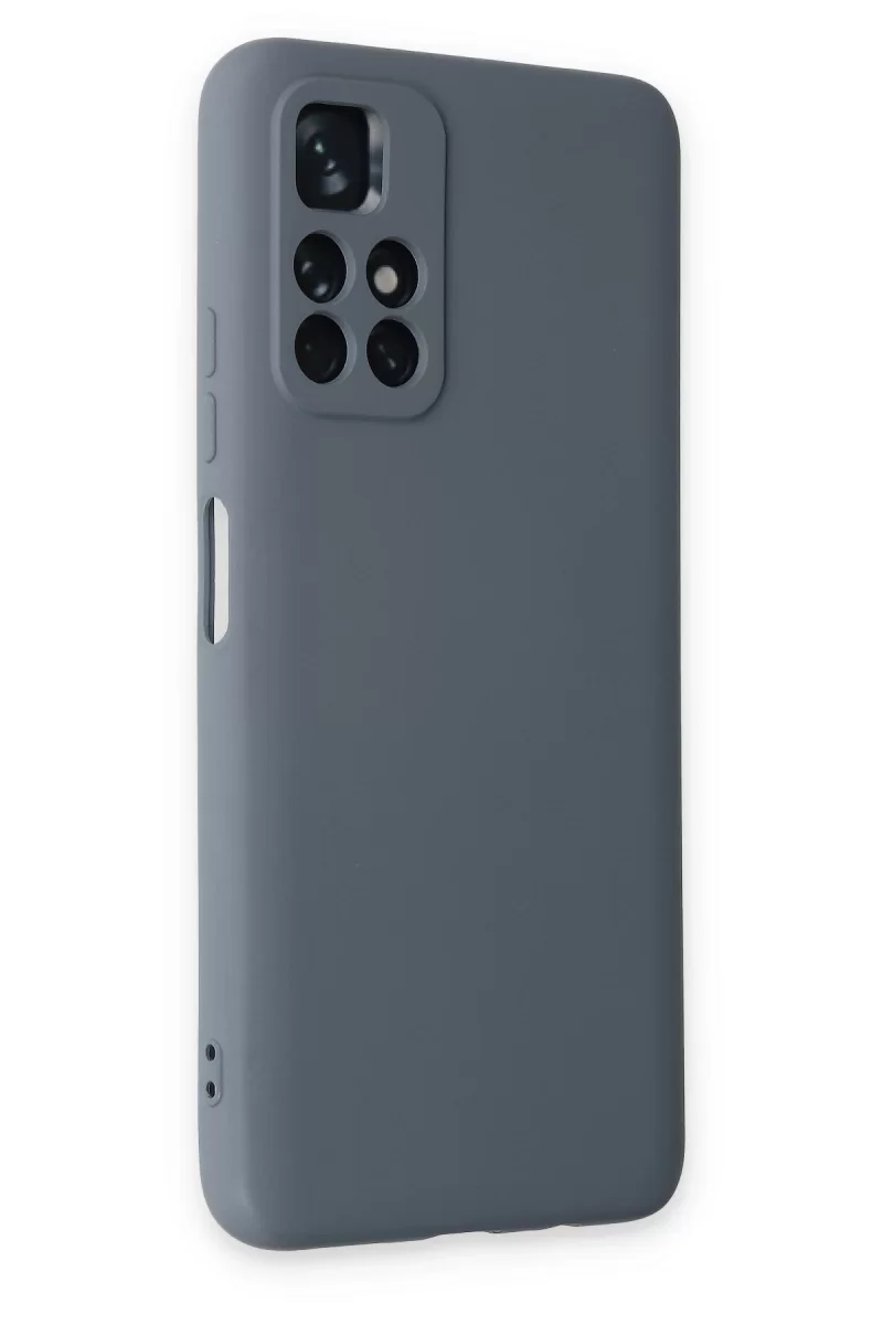 Newface Xiaomi Redmi Note 11T Kılıf Nano içi Kadife Silikon - Gri