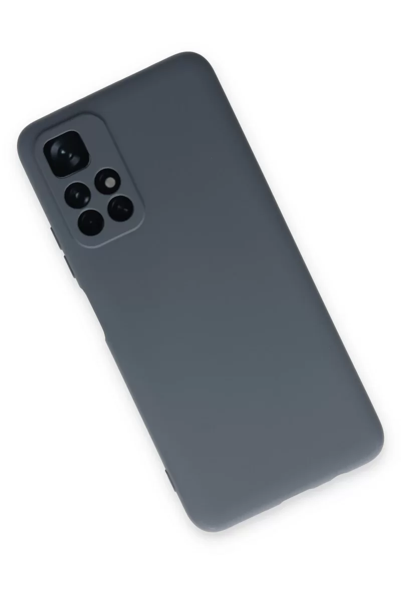 Newface Xiaomi Redmi Note 11T Kılıf Nano içi Kadife Silikon - Gri
