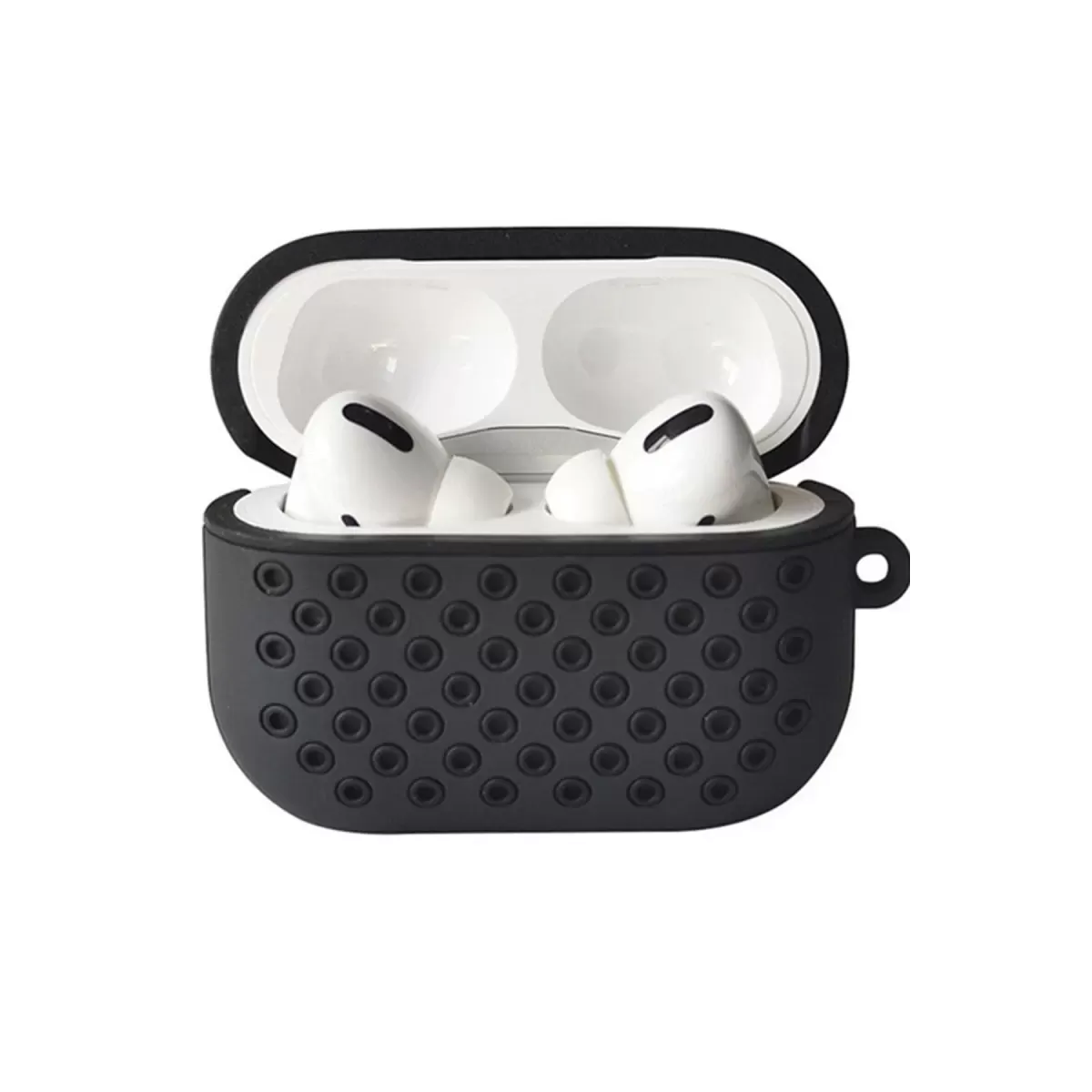 Newface Apple Airpods Pro 2 (2.nesil) Spor Delikli Kılıf - Siyah-Siyah