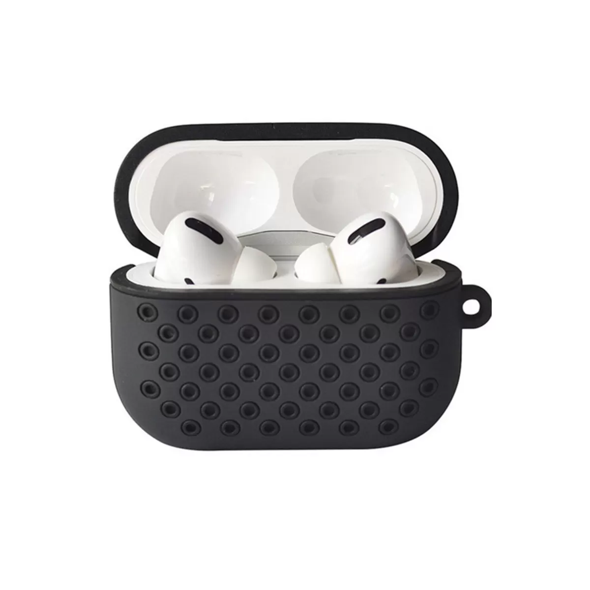 Newface Apple Airpods Pro 2 (2.nesil) Spor Delikli Kılıf - Siyah-Siyah