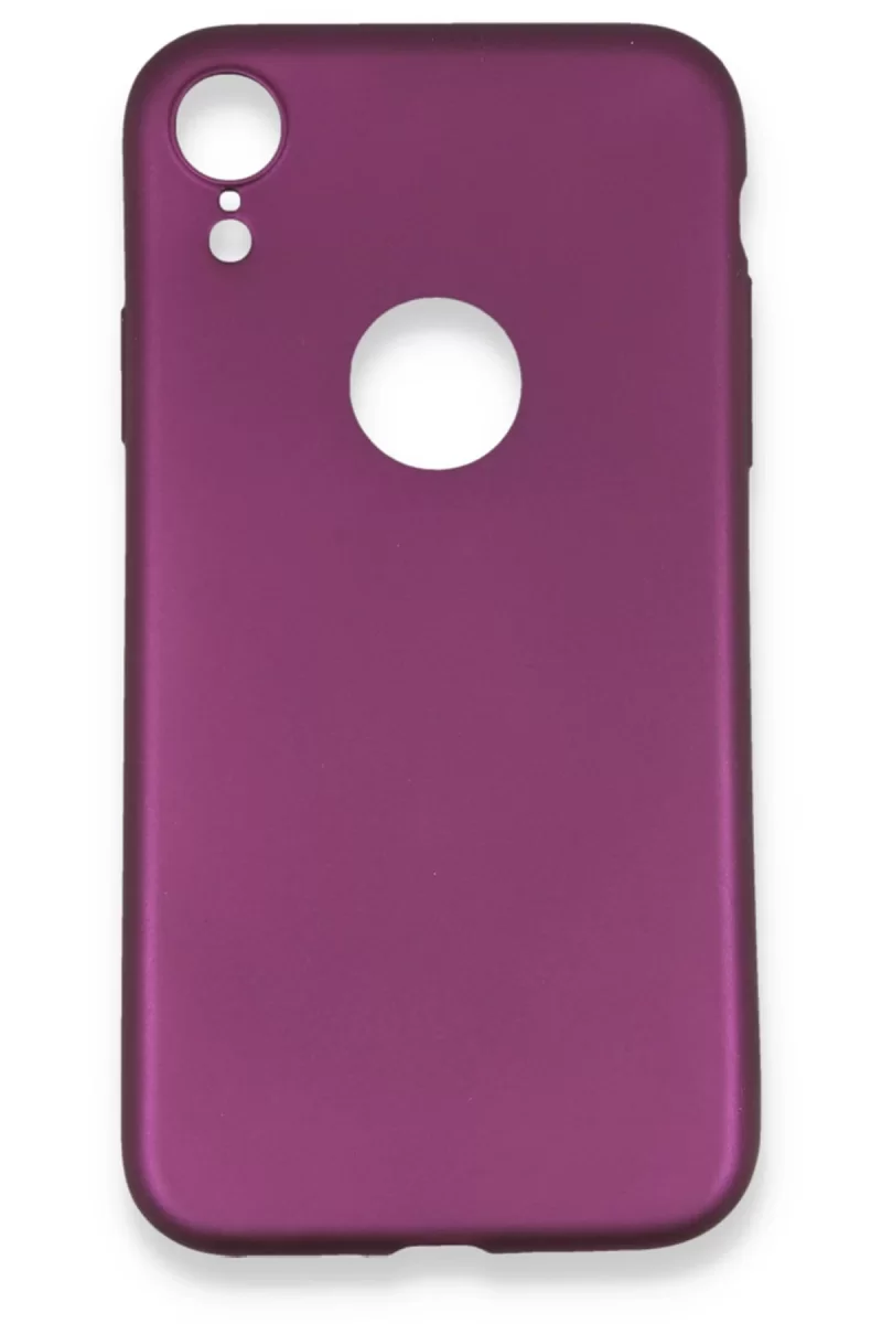 Newface Apple iPhone XR Kılıf First Silikon - Mürdüm