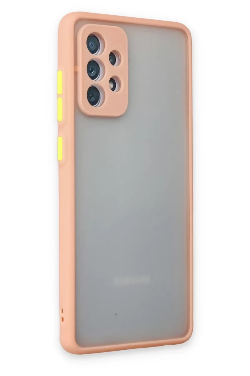 Newface Samsung Galaxy A52 Kılıf Montreal Silikon Kapak - Pembe