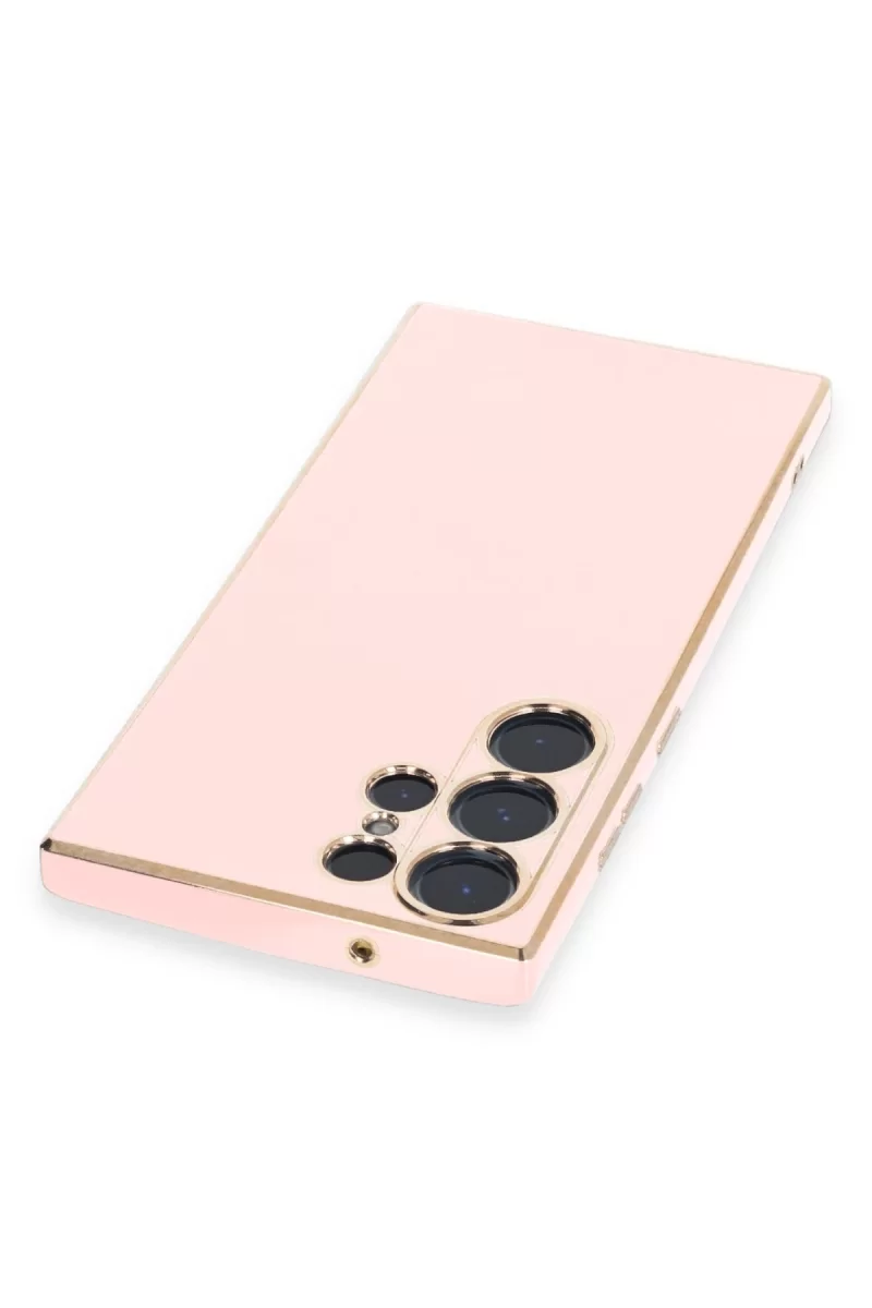 Newface Samsung Galaxy S23 Ultra Kılıf Volet Silikon - Pembe